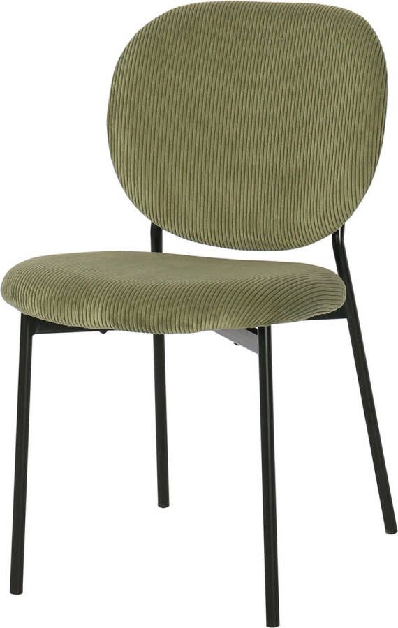 4udesigned Eetkamerstoel Astor Rib Groen