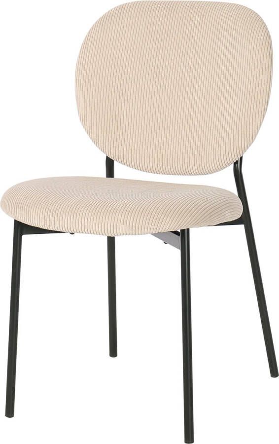 4udesigned Eetkamerstoel Astor Rib Zand