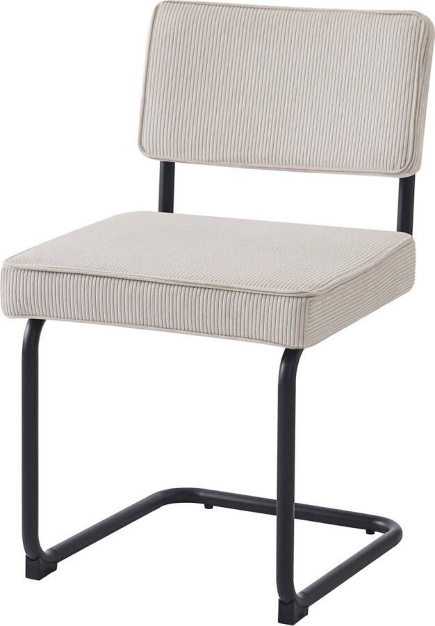 4udesigned Eetkamerstoel Bauhaus Rib Beige
