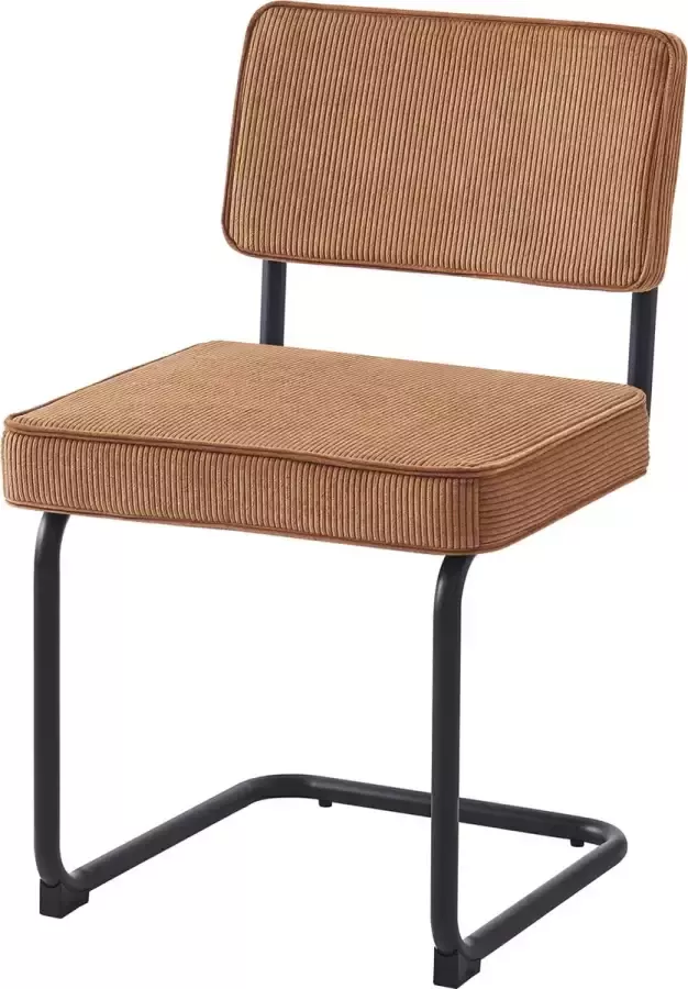 4udesigned Eetkamerstoel Bauhaus Rib Cognac