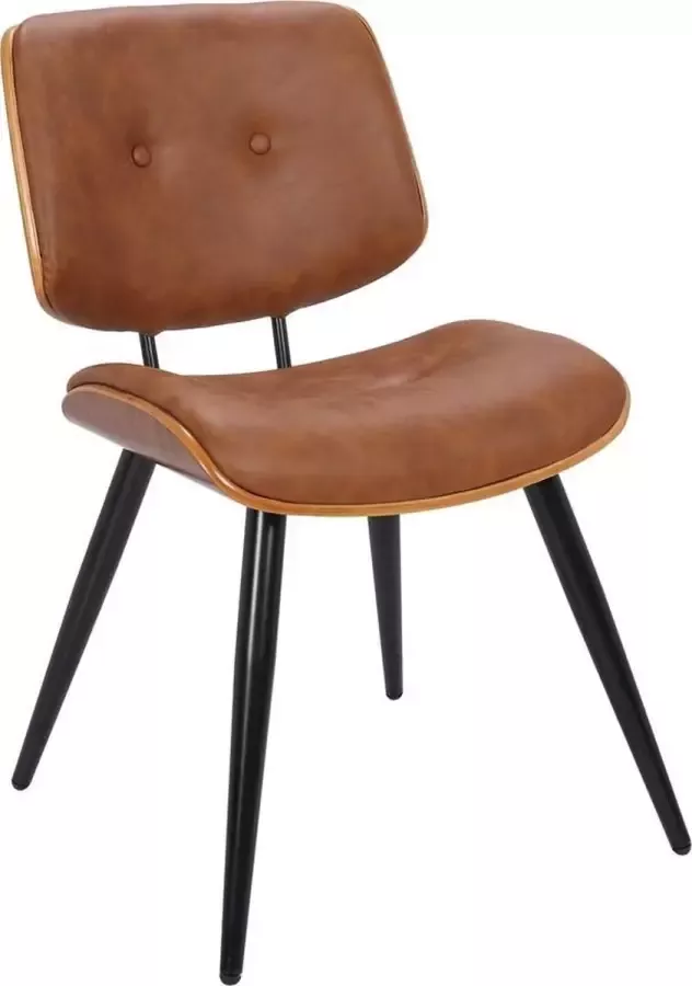 4udesigned Design Meubels Eetkamerstoel Ray III Cognac Zithoogte 49cm