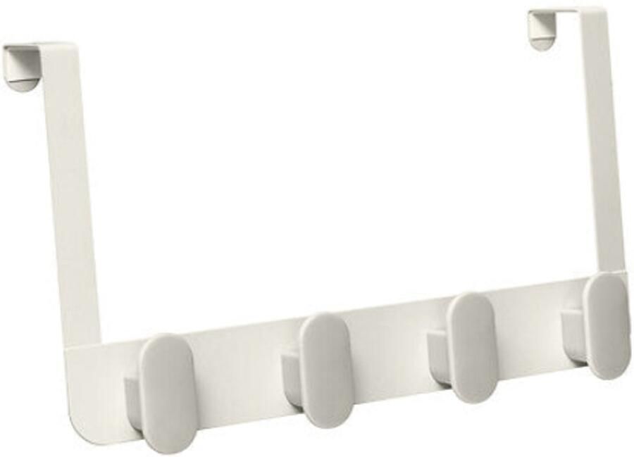 5Five Deurkapstok 4 metalen haken 35x8x20cm Klei