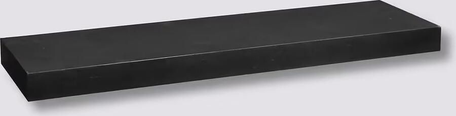 5five Zwevende wandplank Bassline zwart 60 cm hout MDF boekenplank muurplank opbergplank hangplank - Foto 2
