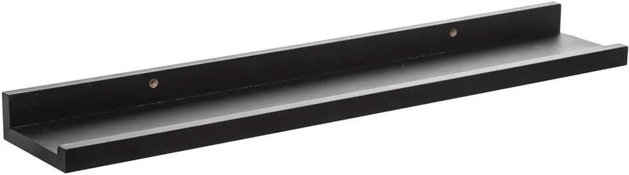 5five Foto wandplank Fixy zwart eiken hout look 58 x 10 cm