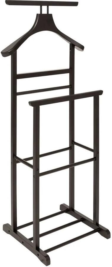 5five Kledingrek Dressboy XXL Colbert kleding hanger stellage staand hout zwart 47 x 35 x 103 cm kledinghangers