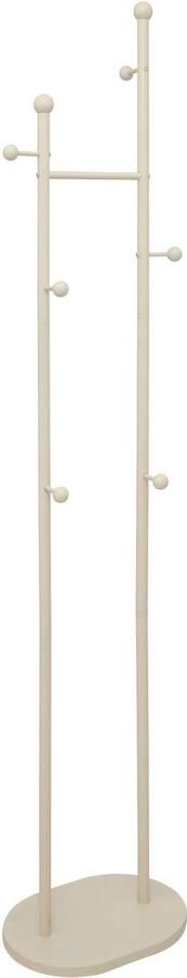 5Five Liny Kapstok 6 Metalen Haken 40x30x188cm Beige