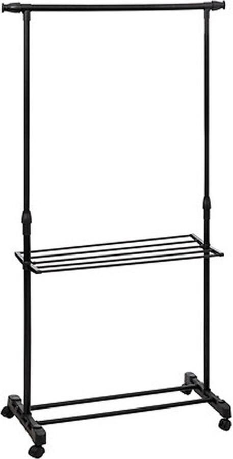 5five Mobiel Kledingrek zwart metaal 145 x 41 x 160 cm staand
