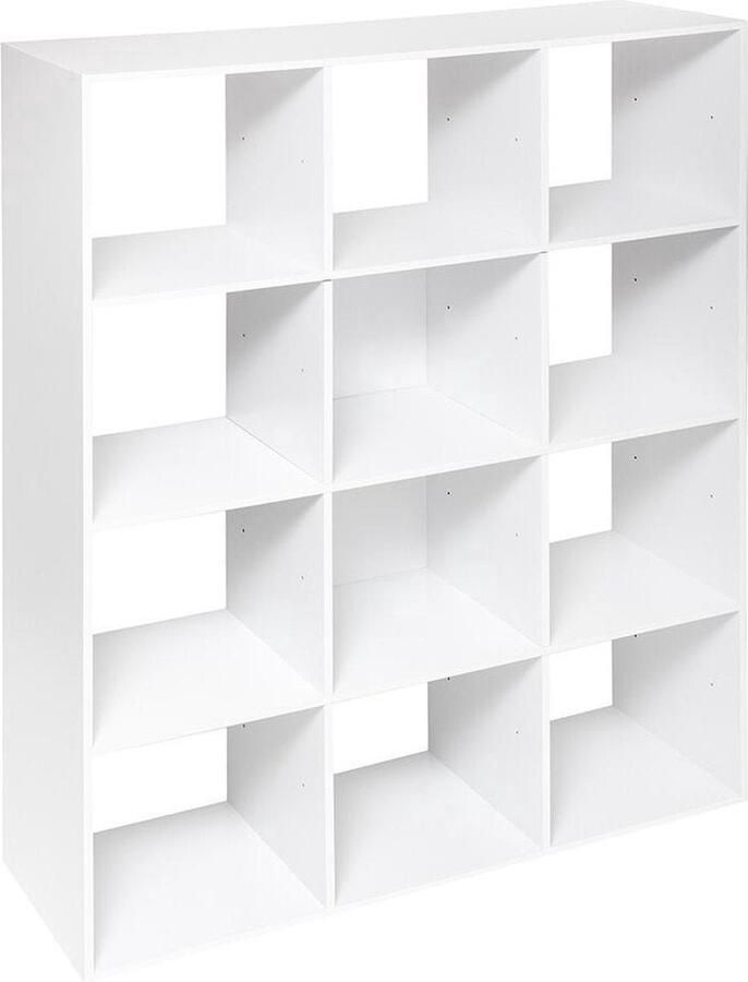 5Five Simply Smart Boekenkast 101x32x134cm 12 Vakken Wit