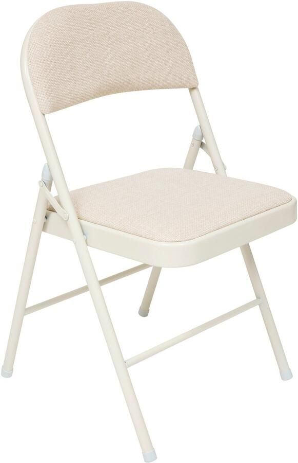 5Five Vouwstoel Klapstoel Flexy Metalen Frame 47x47x80cm Beige