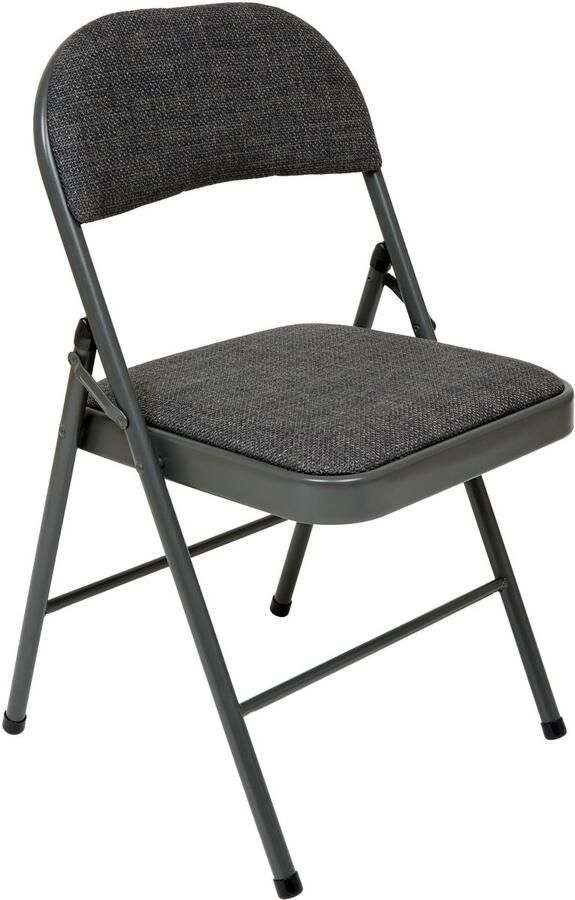 5Five Vouwstoel Klapstoel Flexy Metalen Frame 47x47x80cm Donkergrijs