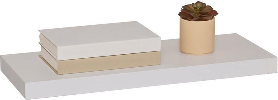 5five Zwevende wandplank Bassline grijs eiken 60 cm hout MDF boekenplank muurplank opbergplank hangplank