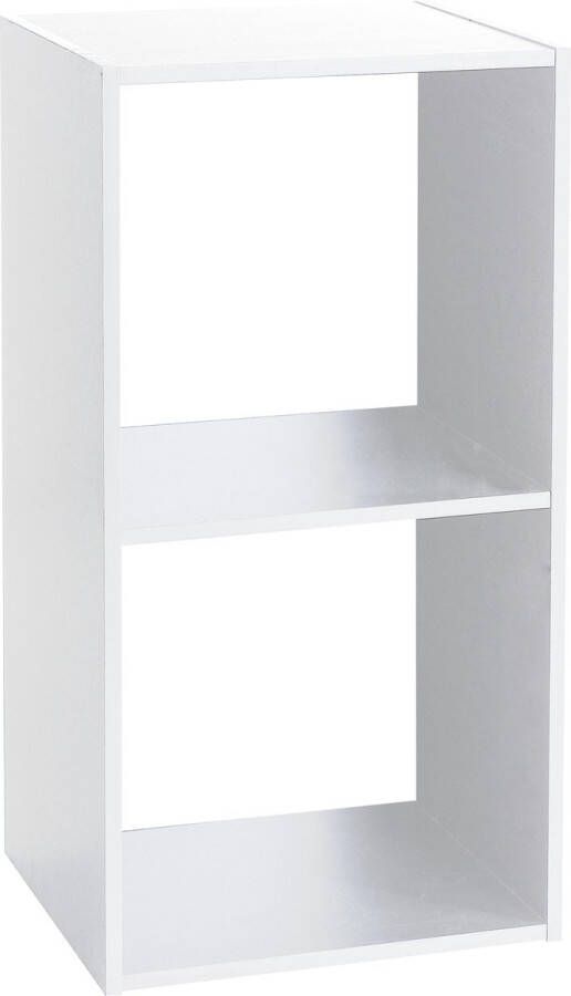 5Five Boekenkast 2-Vaks 34 5x32x67 6cm Wit