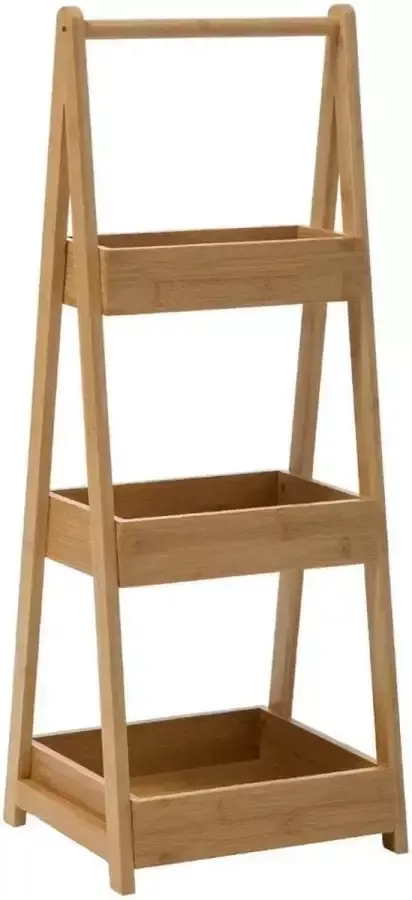 5five Doucherekje badkamerrekje bamboe 3 lagen 30 x 78 cm