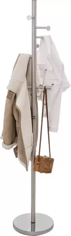 5Five Kapstok Op Voet 7 Haken Staal Ø34 x 187 cm