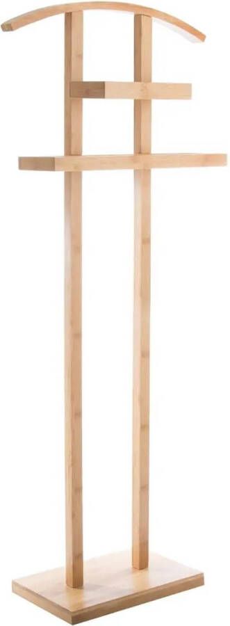 5five Kledingrek Dressboy Colbert jas hanger staand model bamboe hout lichtbruin 44 x 22 x 113 cm