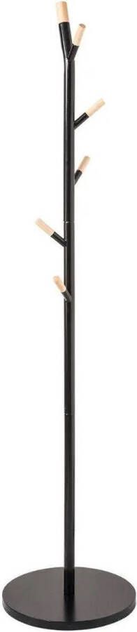 5five Staande Kapstok 6 Stangen Metaal Zwart 175.5 cm