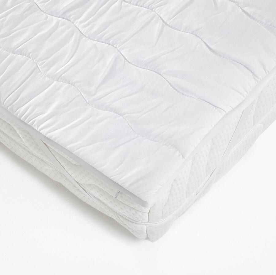 Dreams 7 topdekmatras met visco-elastische koudschuimvulling 100 x 200 x 6 5 cm matrashoes matrasbeschermer orthopedisch met memory foam effect