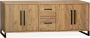 A-Meubel Reeuwijk Dressoir Eiken Hout Look 4 deuren 2 lades 210cm Woonkamer Kast - Thumbnail 2