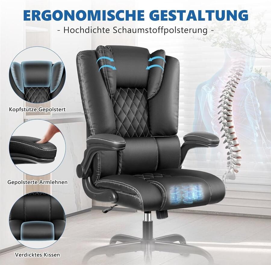 Aa bureaustoel office chair 51D x 74W x 125H centimetres