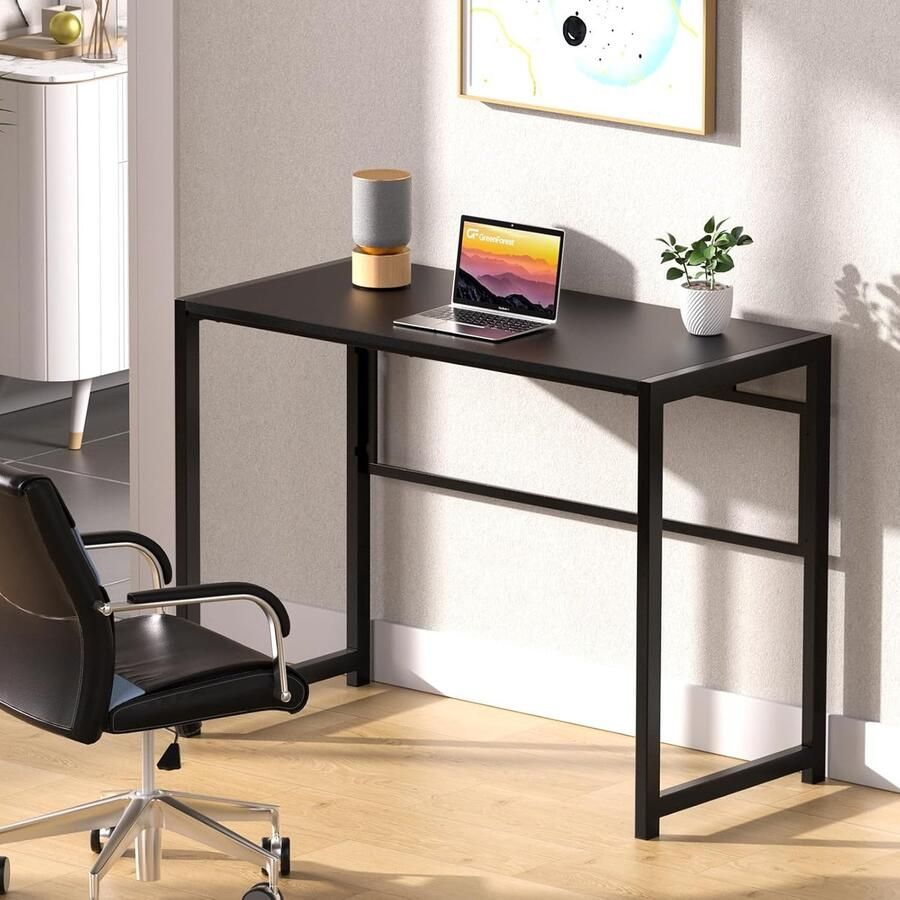 Aa computerbureau gamingtafel computer thuisbureau met display stand 100 x 48 Cm zwart