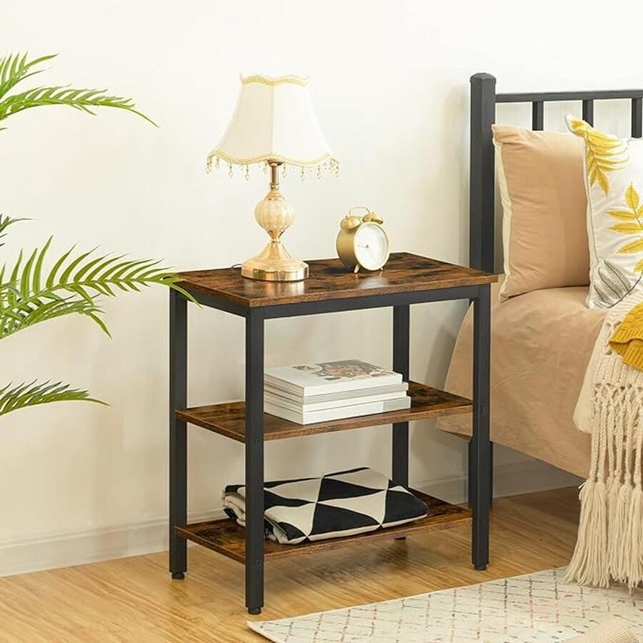 Aa Side Table for Sofa nachtkastje frame van st l voor woonkamer kantoor sl pkamer 30D x 60W x 61H centimetres