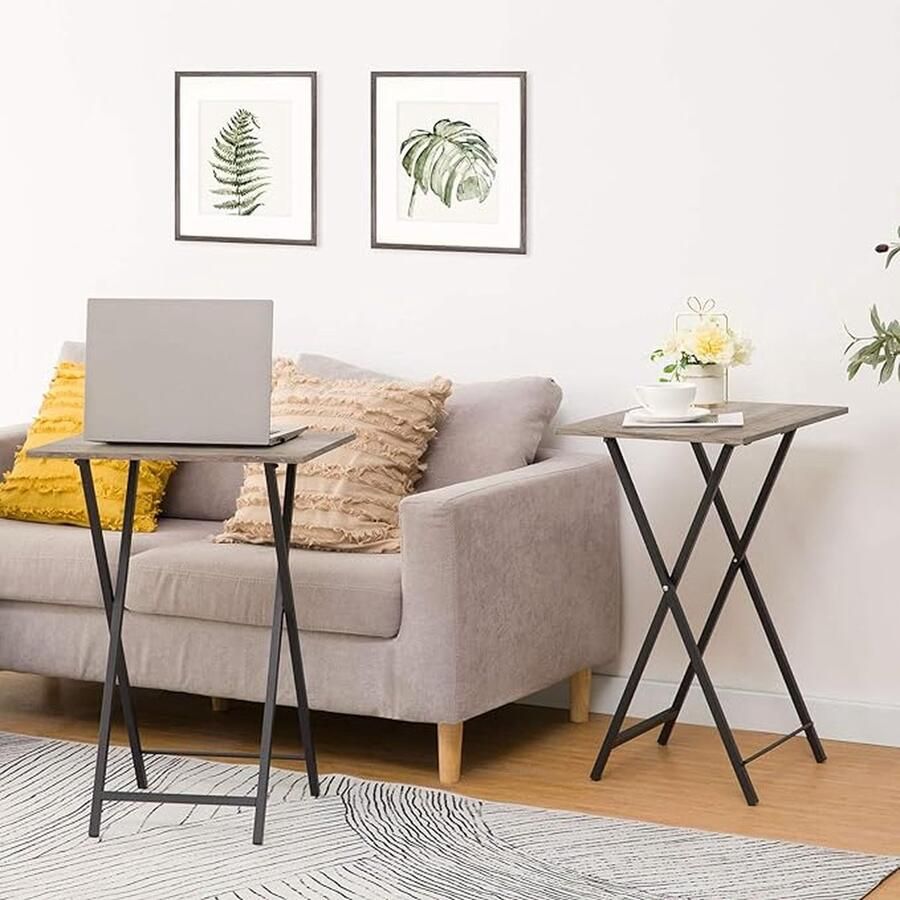 Aa Side Table for Sofa nachtkastje frame van st l voor woonkamer kantoor sl pkamer 36D x 48W x 66.5H centimetres 2