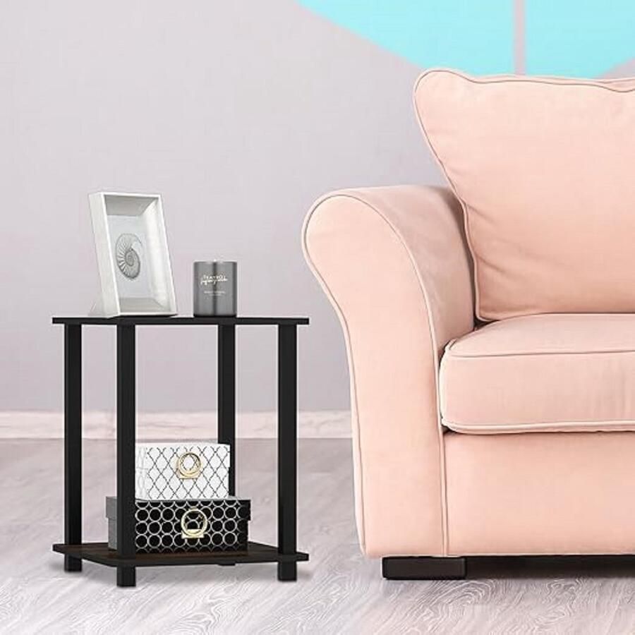 Aa Side Table for Sofa nachtkastje frame van st l voor woonkamer kantoor sl pkamer 39.6D x 39.6W x 49.8H centimetres Set of 2