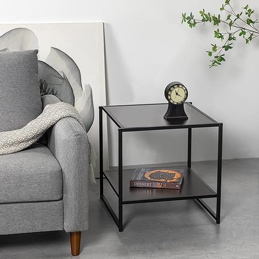 Aa Side Table for Sofa nachtkastje frame van st l voor woonkamer kantoor sl pkamer 50.8D x 50.8W x 50.8H centimetres