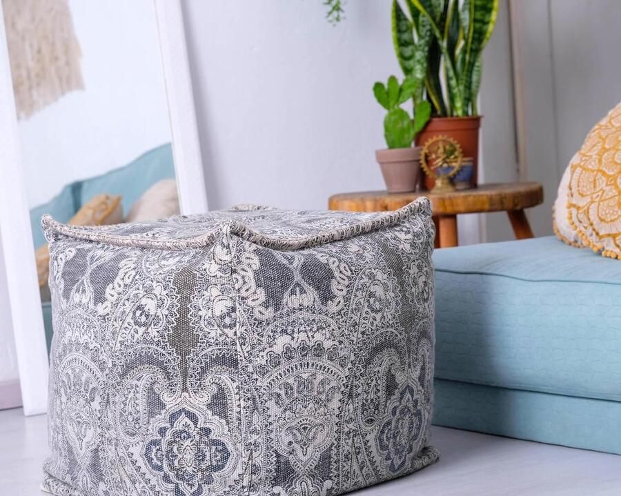 Aa Voetenbankje poef Ottom nse voetsteun modern voor in huis woonkamer sl pkamer poef Cube Cover 50cm