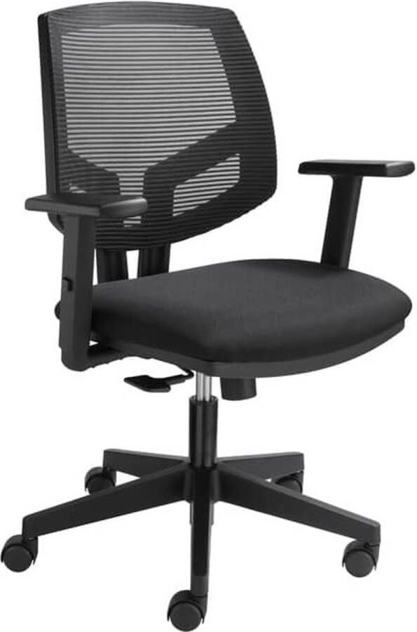 ABC Kantoormeubelen ergonomische bureaustoel stof 1638 met mesh rug