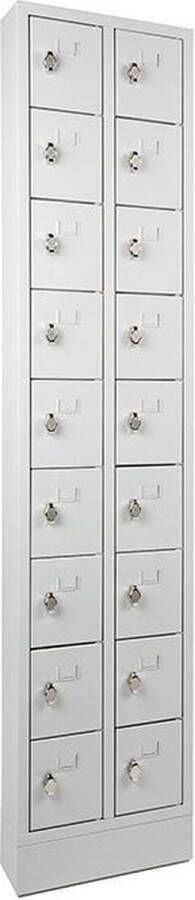 ABC Kantoormeubelen Lockerkast in 18-vaks met opening voor hangoogsluiting (zonder hangslot geleverd) - Foto 2