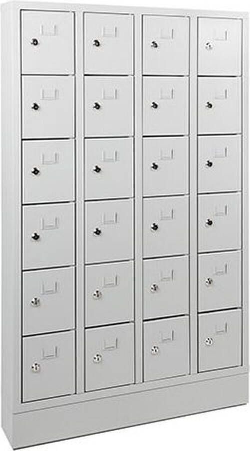 ABC Kantoormeubelen lockerkast in 36-vaks met opening voor hangoogsluiting (zonder hangslot geleverd)