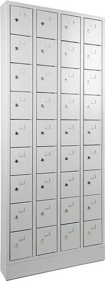 ABC Kantoormeubelen Lockerkast in 9-vaks met opening voor hangoogsluiting (zonder hangslot geleverd)