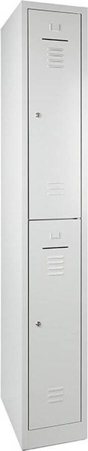 ABC Kantoormeubelen Lockerkast WRC 6 deurs met Grijze deuren en uitgevoerd met hangoogsluiting (excl. hangslot) - Foto 1