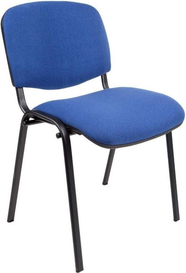 ABC Kantoormeubelen (set van 2 stuks) vergaderstoel of conferentiestoel basic zwart frame zonder armleuningen zwart stof - Foto 2