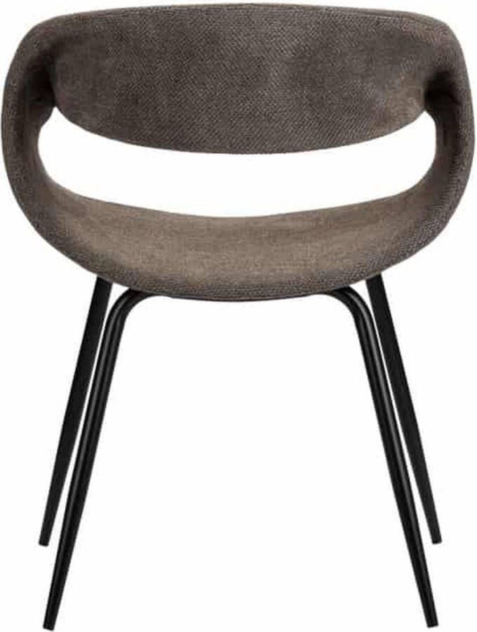 ABC Kantoormeubelen whale stoel taupe (set van 2)