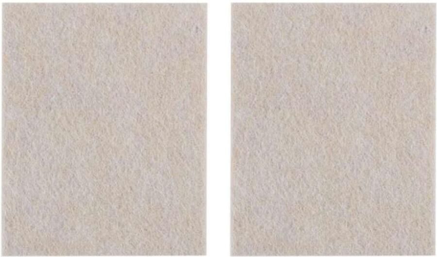 ABC-Led Zelfklevende viltjes rechthoek – Lichtbruin – 80 x 100 mm – 2 stuks