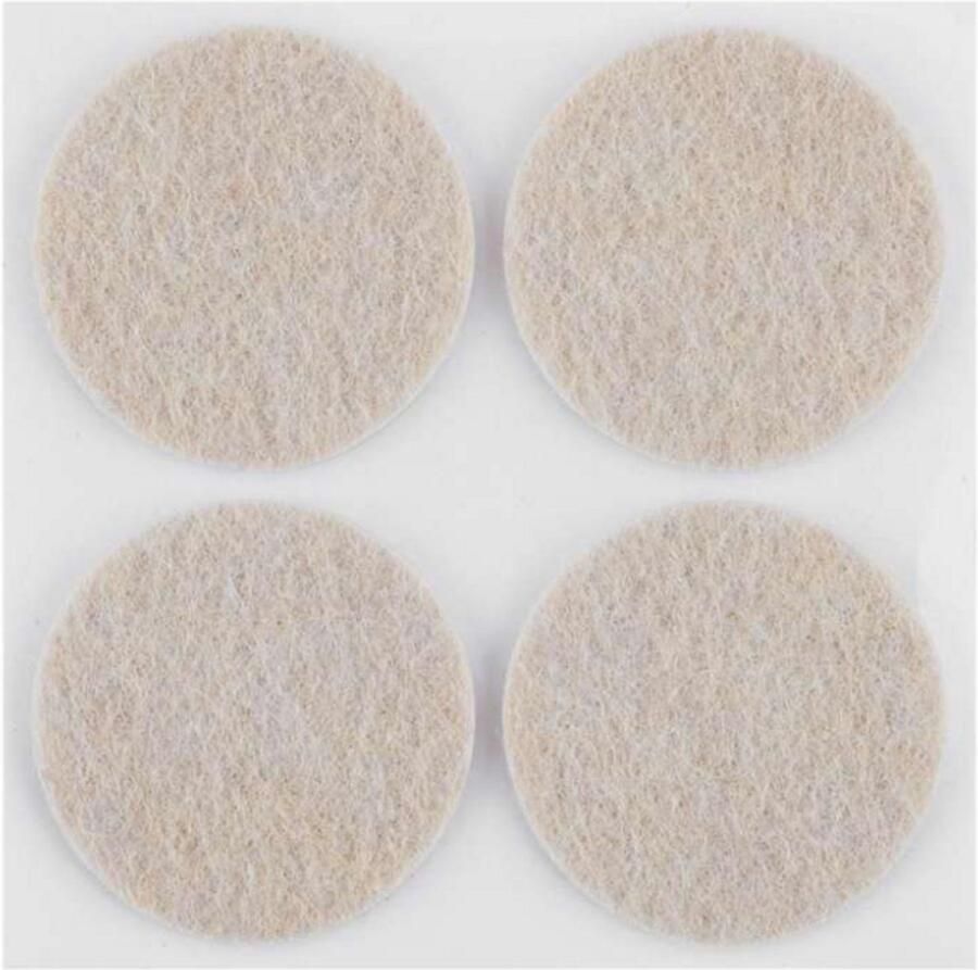 ABC-Led Zelfklevende viltjes rond – Lichtbruin – 40 mm – 4 stuks