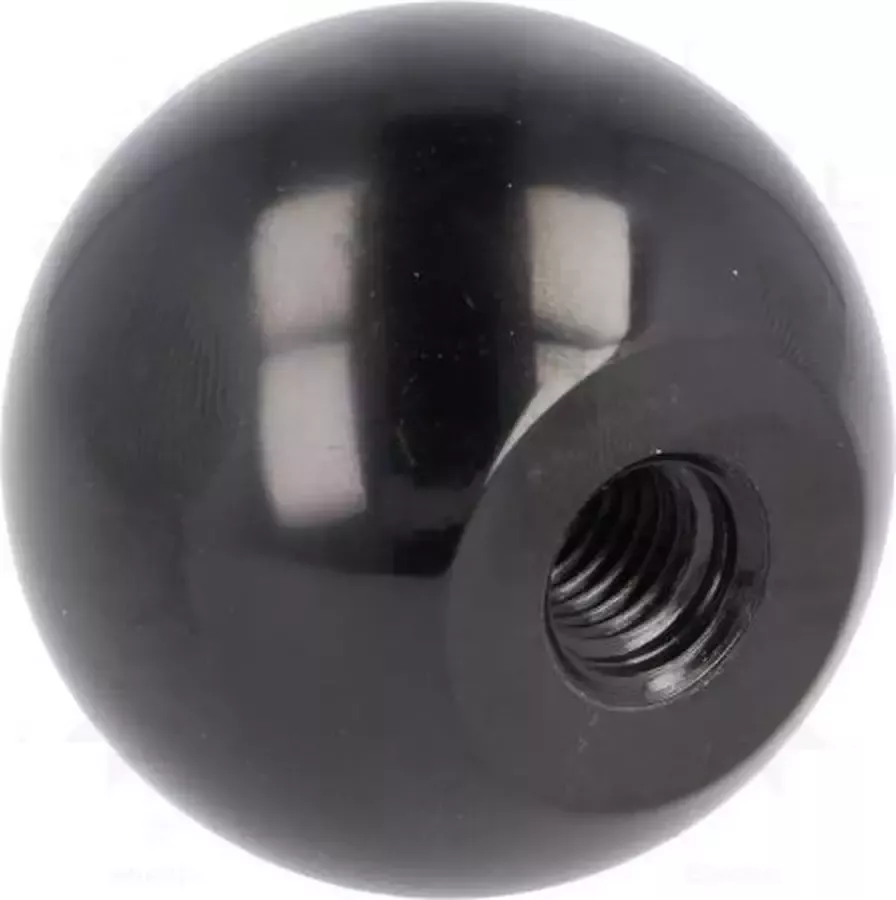 ABC-Led Kogelknop Ø 32mm M6 14.5mm DIN 319 Zwart glans