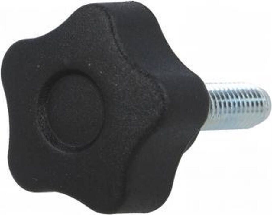 ABC-Led M10 x 50 draadeind met sterknop diameter 50mm