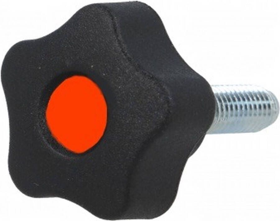 ABC-Led M10 x 60 draadeind met sterknop diameter 50mm
