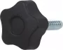 ABC-Led M5 x 20 draadeind met sterknop diameter 25mm - Thumbnail 2