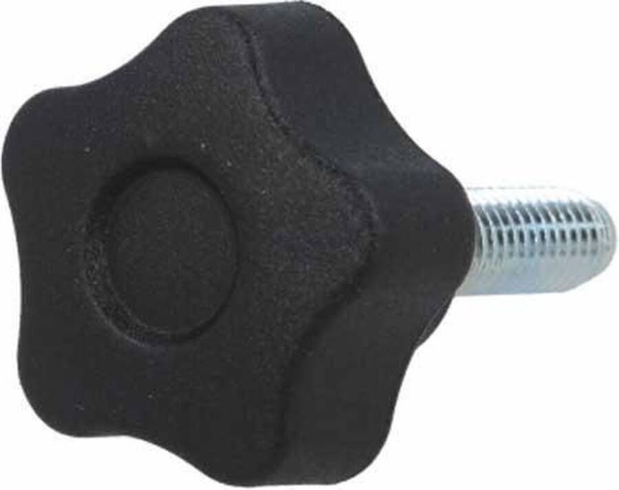 ABC-Led M5 x 30 draadeind met sterknop diameter 25mm