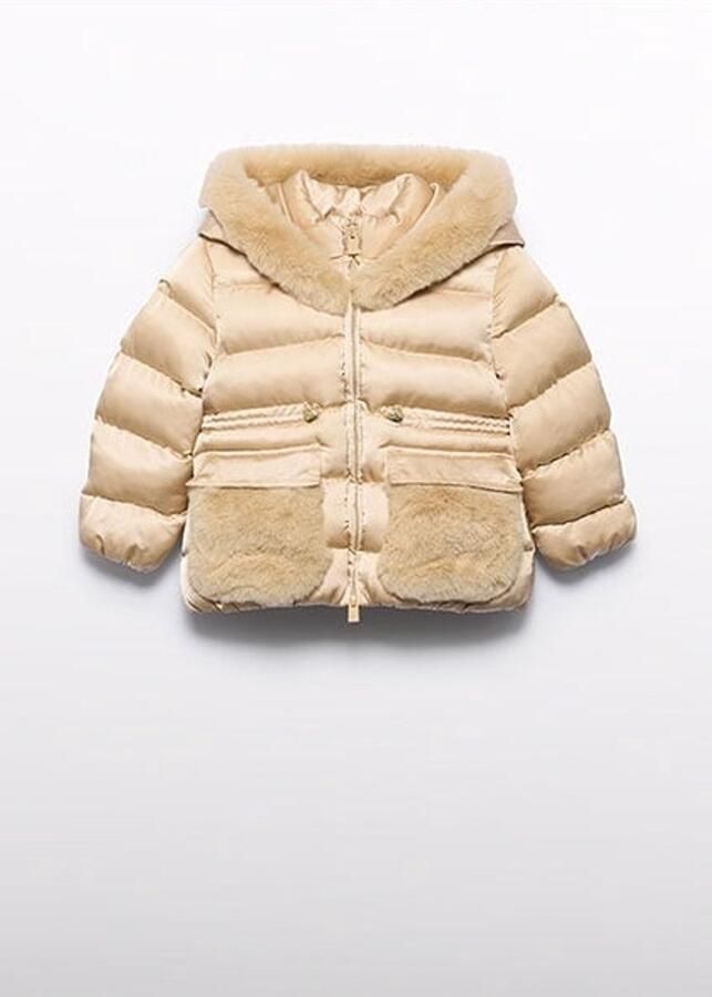 Abel & Lula winter winterjas meisjes beige