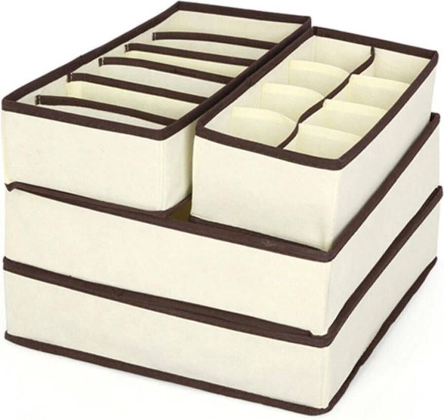 Able & Borret Kast organizer set Kleding opbergsysteem Lade organizer Opbergbox Kleding organizer Ondergoed 4-delig