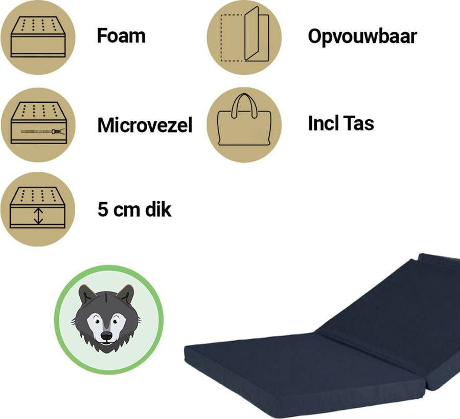 ABZ Poly travel matras voor campingbed 60x120 cm