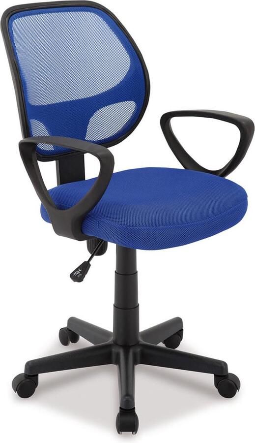Acaza Bureaustoel Buritos Solide Verstelbaar en Ergonomisch Blauw