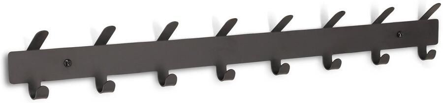 ACAZA Kapstok Wandkapstok Kapstok Hangend 16 Haken 59 cm Metaal Zwart