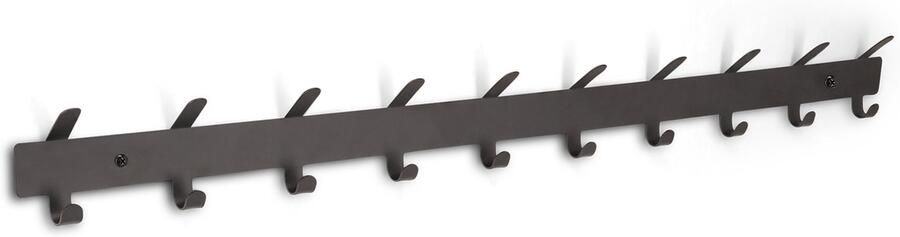 ACAZA Kapstok Wandkapstok Kapstok Hangend 20 Haken 79 cm Metaal Zwart