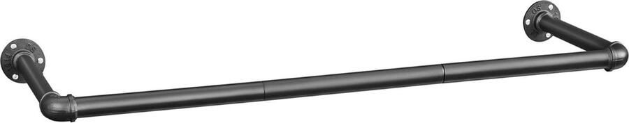 ACAZA Kledingstang Kledingrek 92 cm Kledingrek Metaal Kledingrek Zwart tot 50 kg Draagvermogen Eenvoudige Installatie Kleding rek - Foto 2